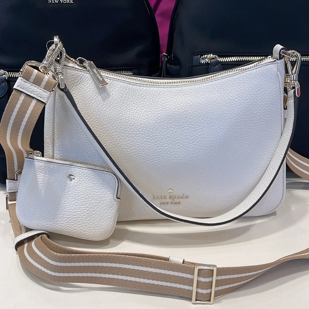 Kate Spade Rosie Shoulder Bag With Tech Attachment AirPod
Parchment
NWT - Picture 7 of 16